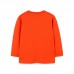 【18M-7Y】Boys Orange Luminous Dinosaur Print Round Neck Long Sleeve T-shirt