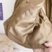 【18M-8Y】Girls Khaki Ruffled Trench Coat (T-shirt Not Included)