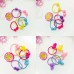 Double Beads Cartoon Children’s Hair Ring Candy Color Children’s Head Rope Hair Band Rubber Band Hair Accessories