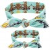 2 in 1 Printed Rabbit Ear Mom Baby Hair Band Set