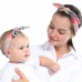 2 in 1 Printed Rabbit Ear Mom Baby Hair Band Set