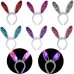 Lovely Light  Up Halloween Party Hair Band Plush Rabbit Ears Blinking Headband