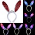 Lovely Light  Up Halloween Party Hair Band Plush Rabbit Ears Blinking Headband