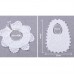 Cotton Lace Female Baby Bib Princess Bib Saliva Towel 360 Degree Rotation Child Fake Collar Decoration  Color  U  shaped White