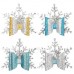 6 PCS Christmas Snowflake Girl Bow Hairpin Baby Headwear Hair Accessories  Gold