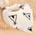 Cotton Multi  layer Printed Double Snap Triangle Scarf Bib Children Saliva Towel  Tent